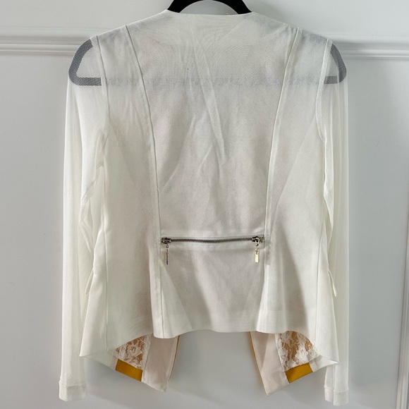 Céline lace ivory & yellow blazer - Picture 3 of 6